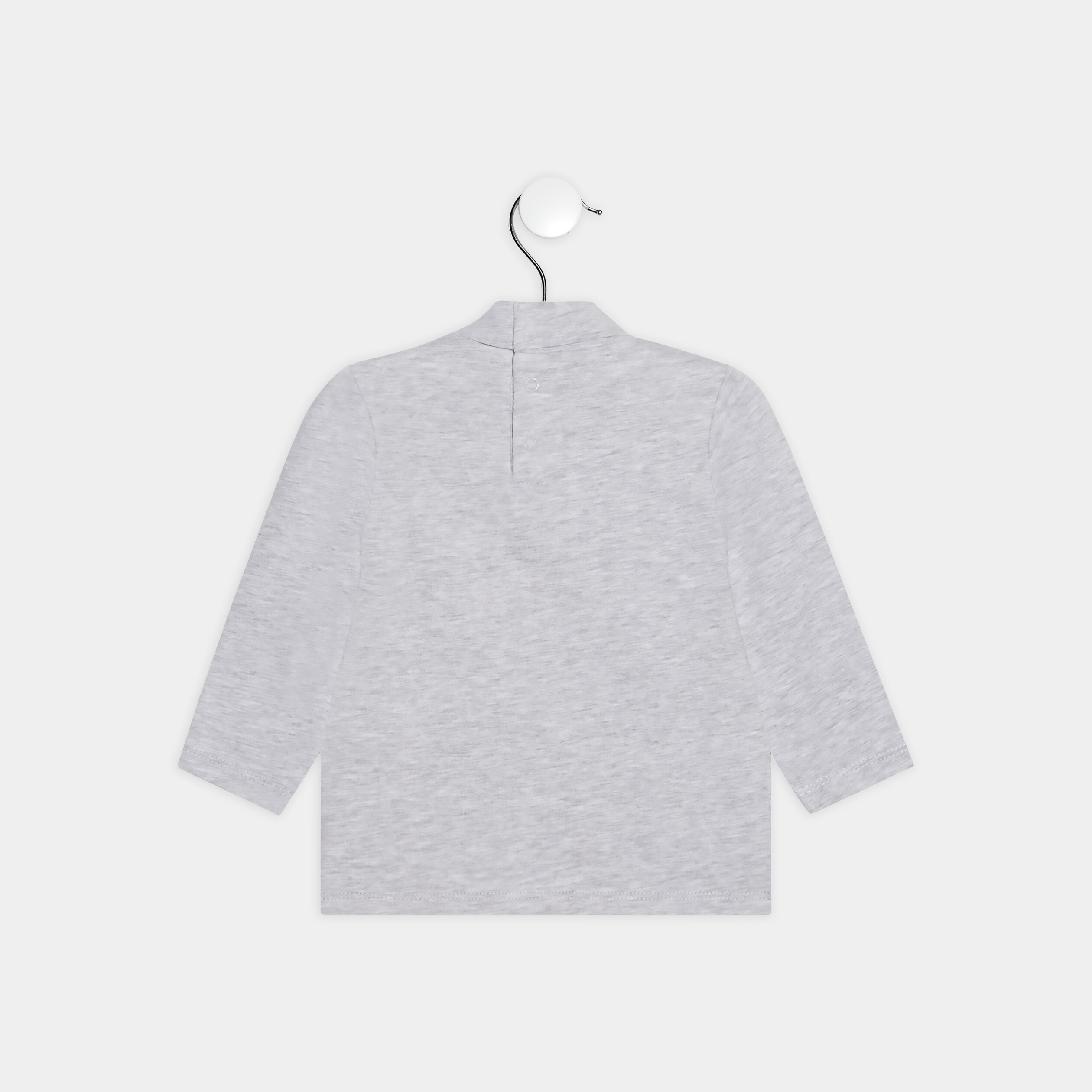 T-shirt avec col roulé gris clair bébé garçon | La Halle