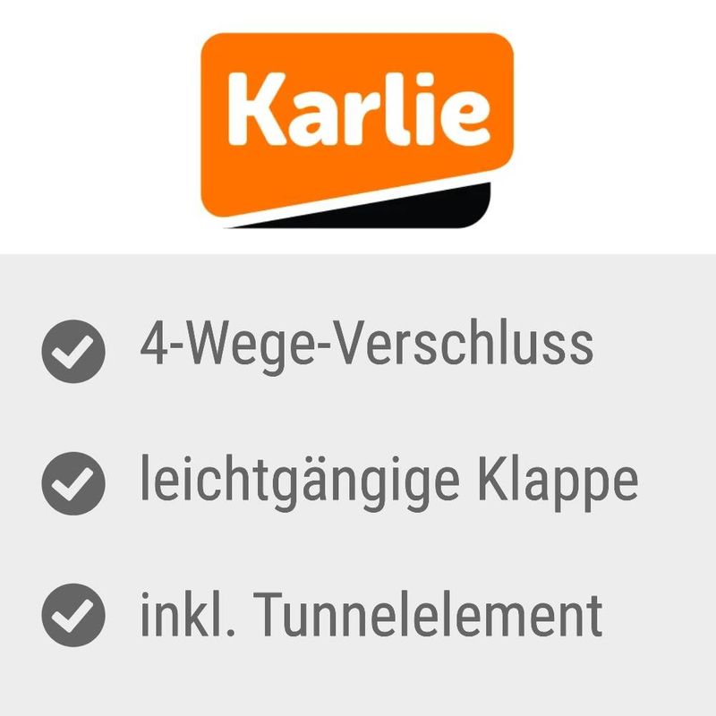 Karlie Katzenklappe mit 4-Wege-Verschluss, weiß
