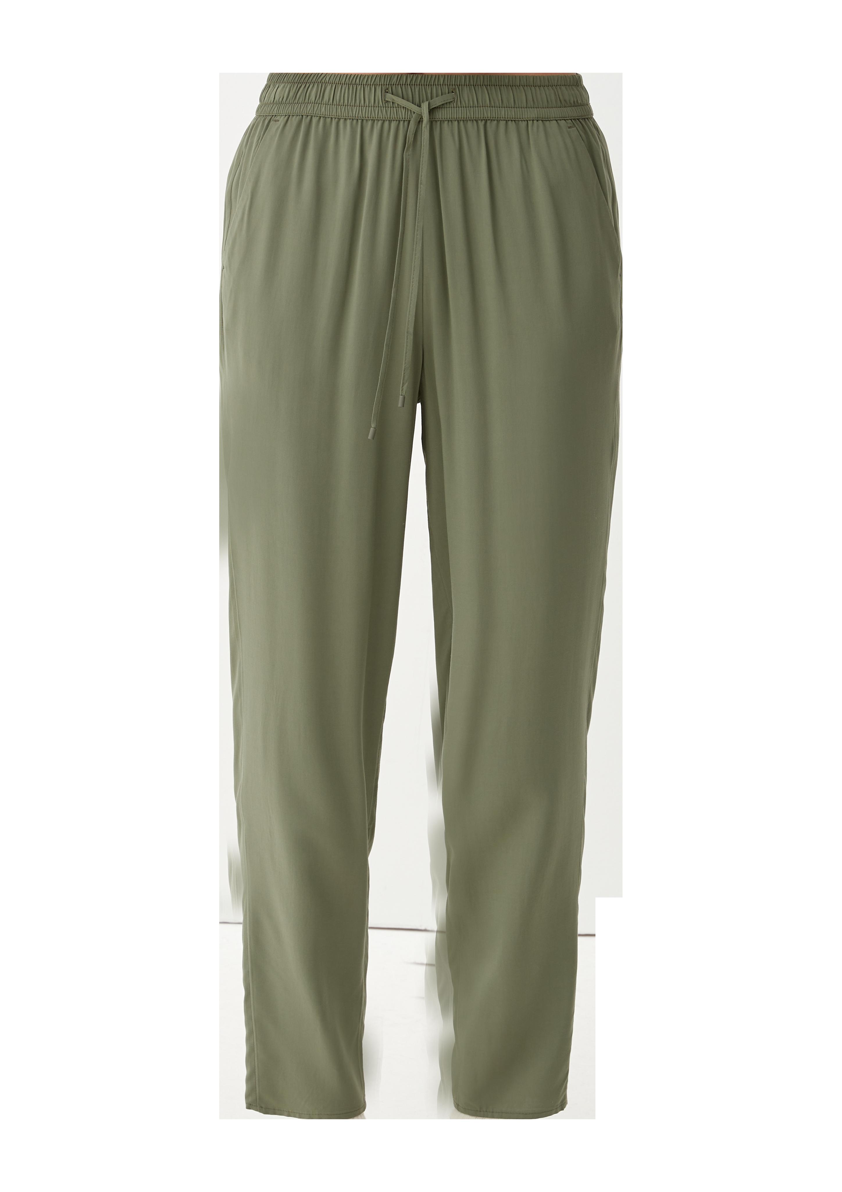 Relaxed: Hose aus reiner Viskose  2132619-7928