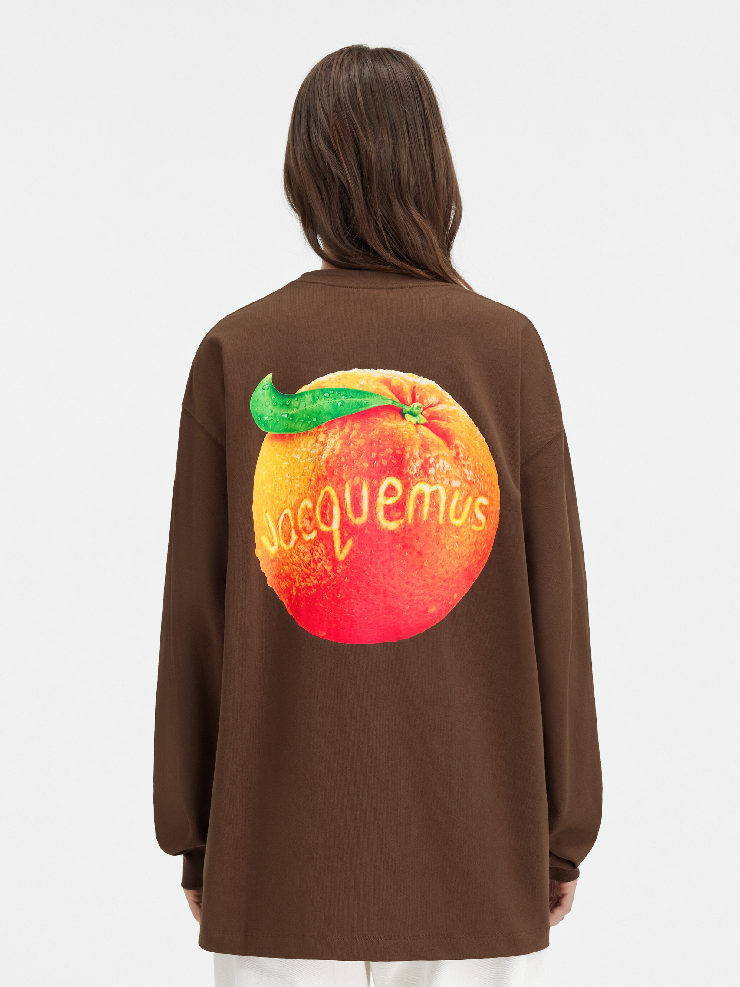 Le t-shirt manches longues orange JACQUEMUS + NIKE