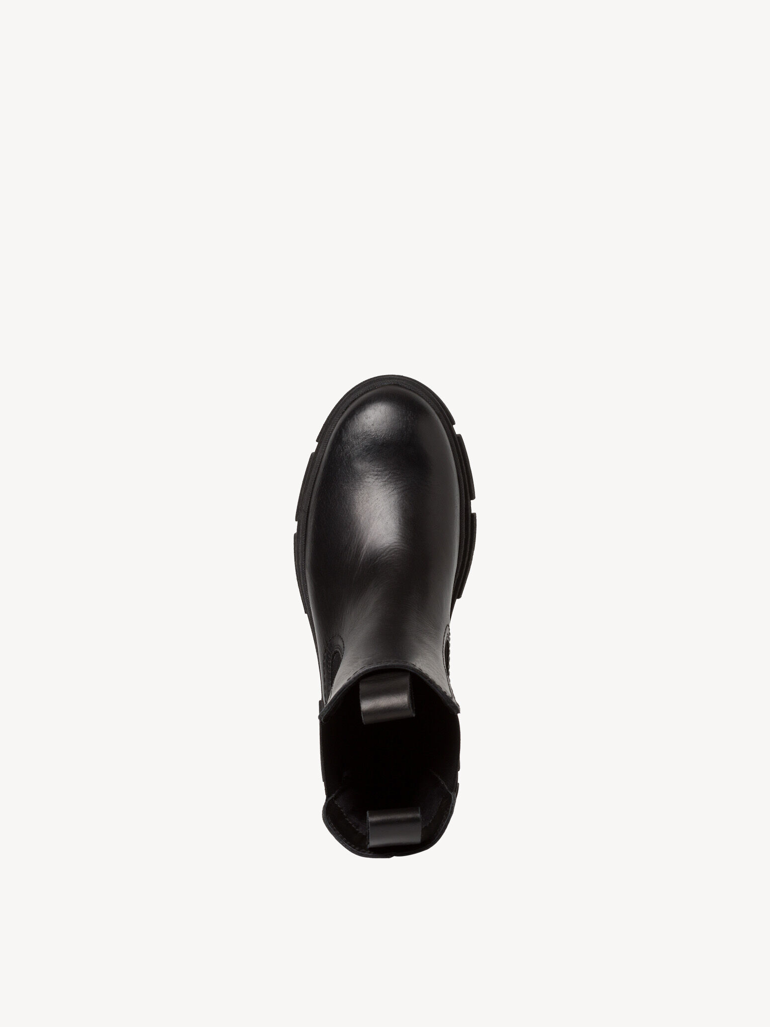Bottine Chelsea en cuir - noir