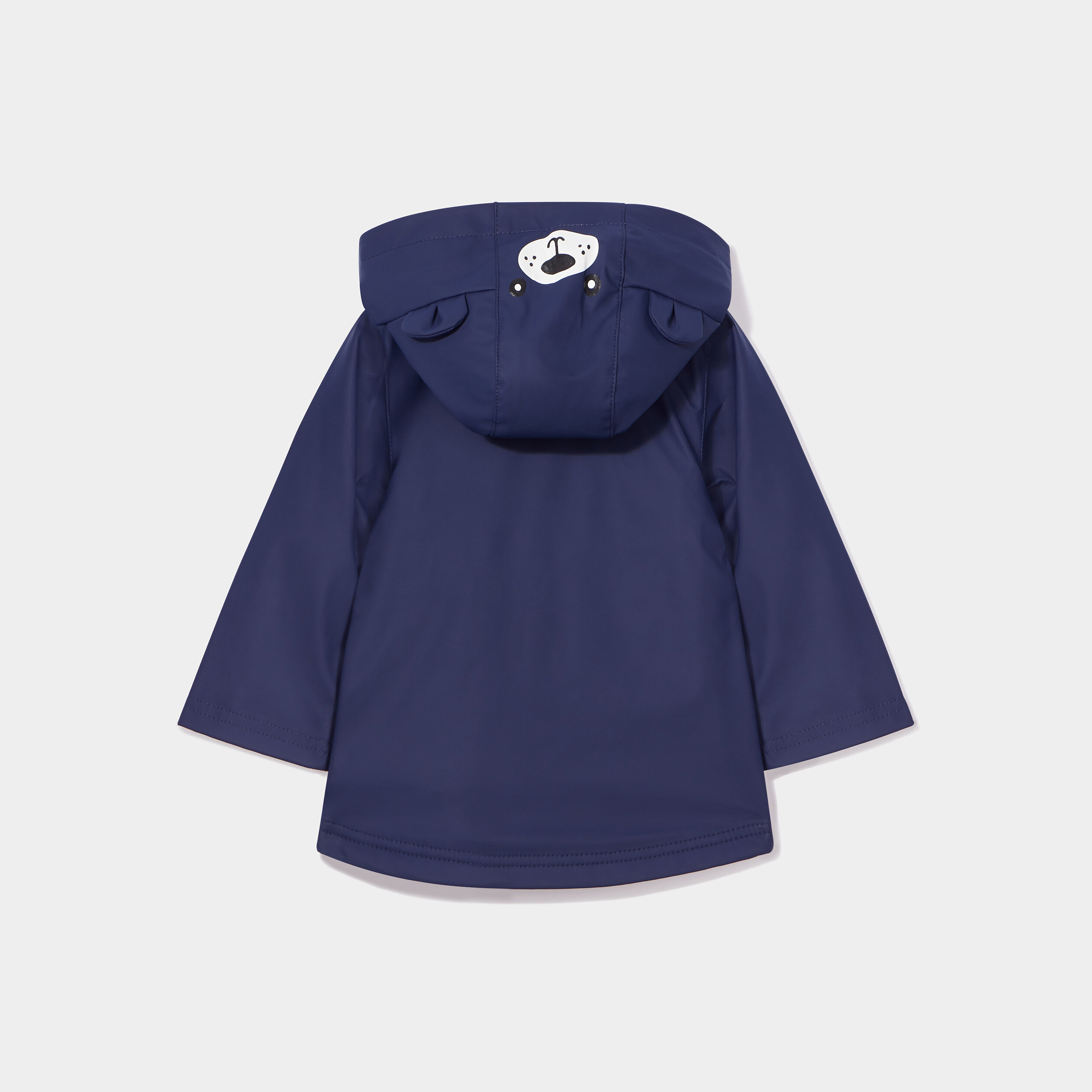 Parka à capuche zippée bleu marine bébé garçon | La Halle