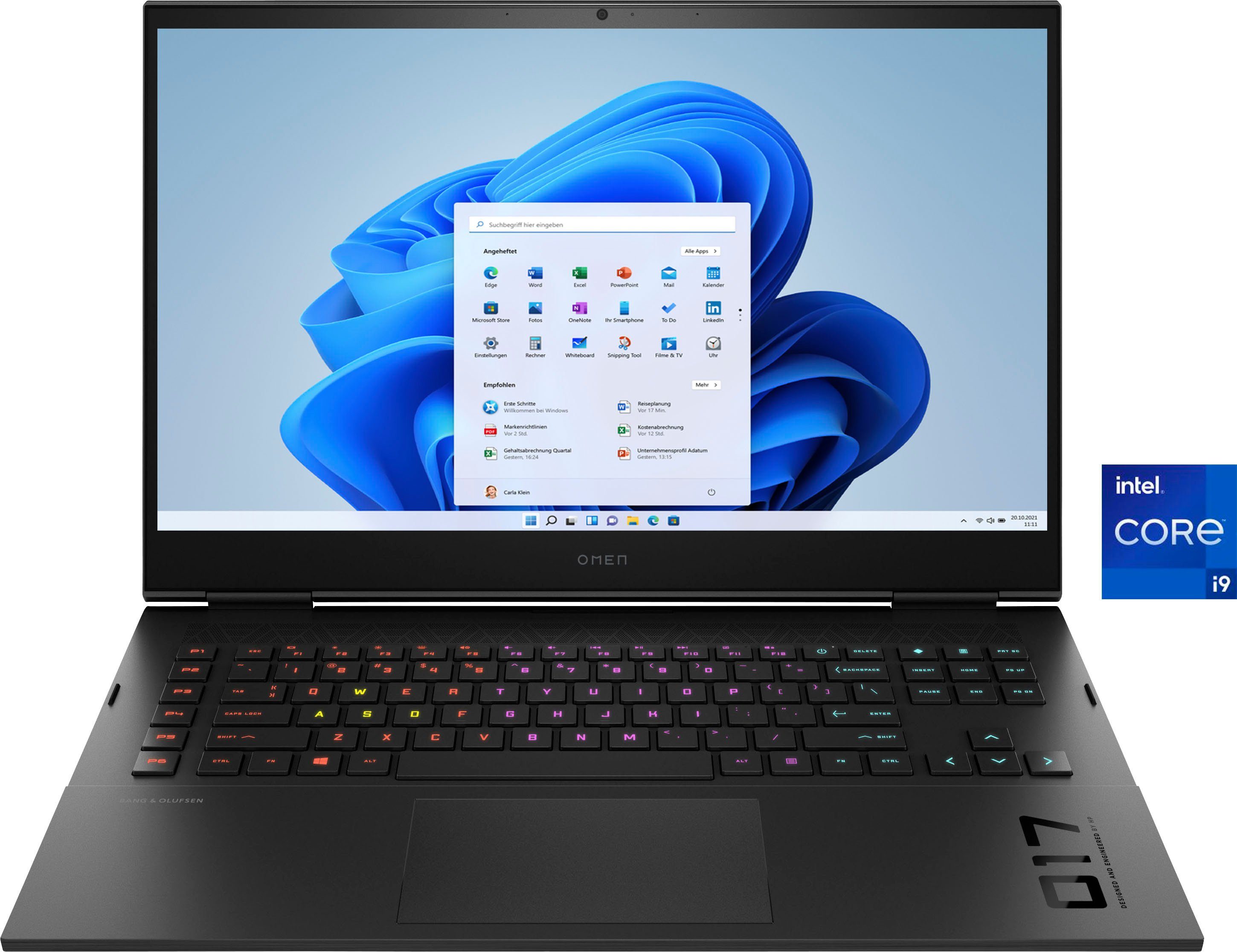 HP Omen 17-ck2097ng Gaming-Notebook (43,9 cm/17,3 Zoll, Intel Core i9 13900HX, GeForce RTX 4080, 1000 GB SSD)