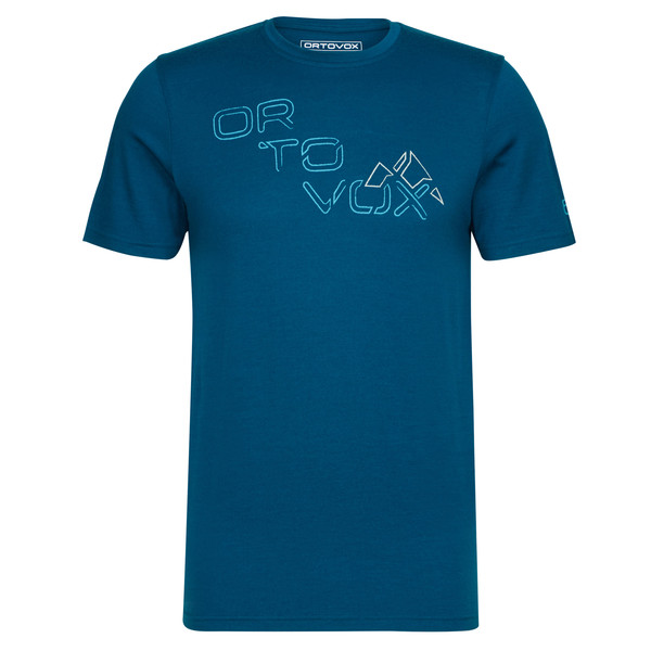 185 MERINO TANGRAM LOGO TS M Herren - Funktionsshirt