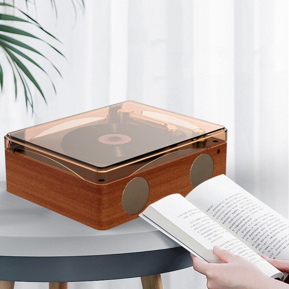 Suzakuin Stilvolle Retro CD-Musikanlage mit Bluetooth - Kompakt und Vielseitig CD-Player