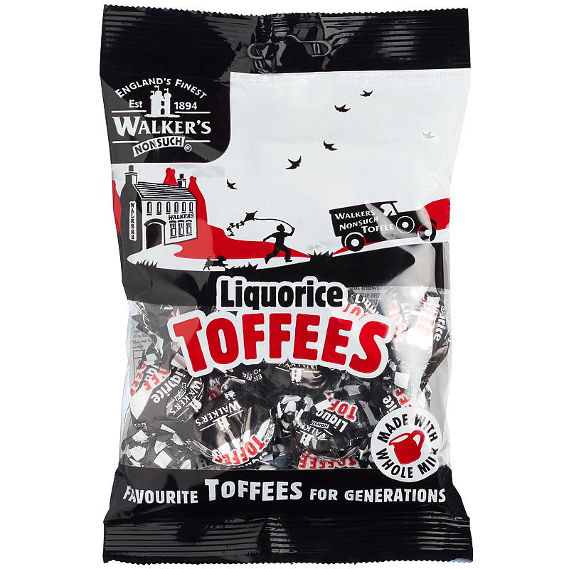 Walkers Toffees 150 g Liquorice Walkers