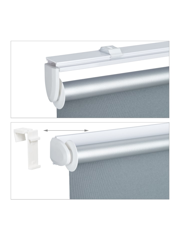 relaxdays Thermorollo in Grau - (B)100 x (H)160 cm günstig kaufen onesize