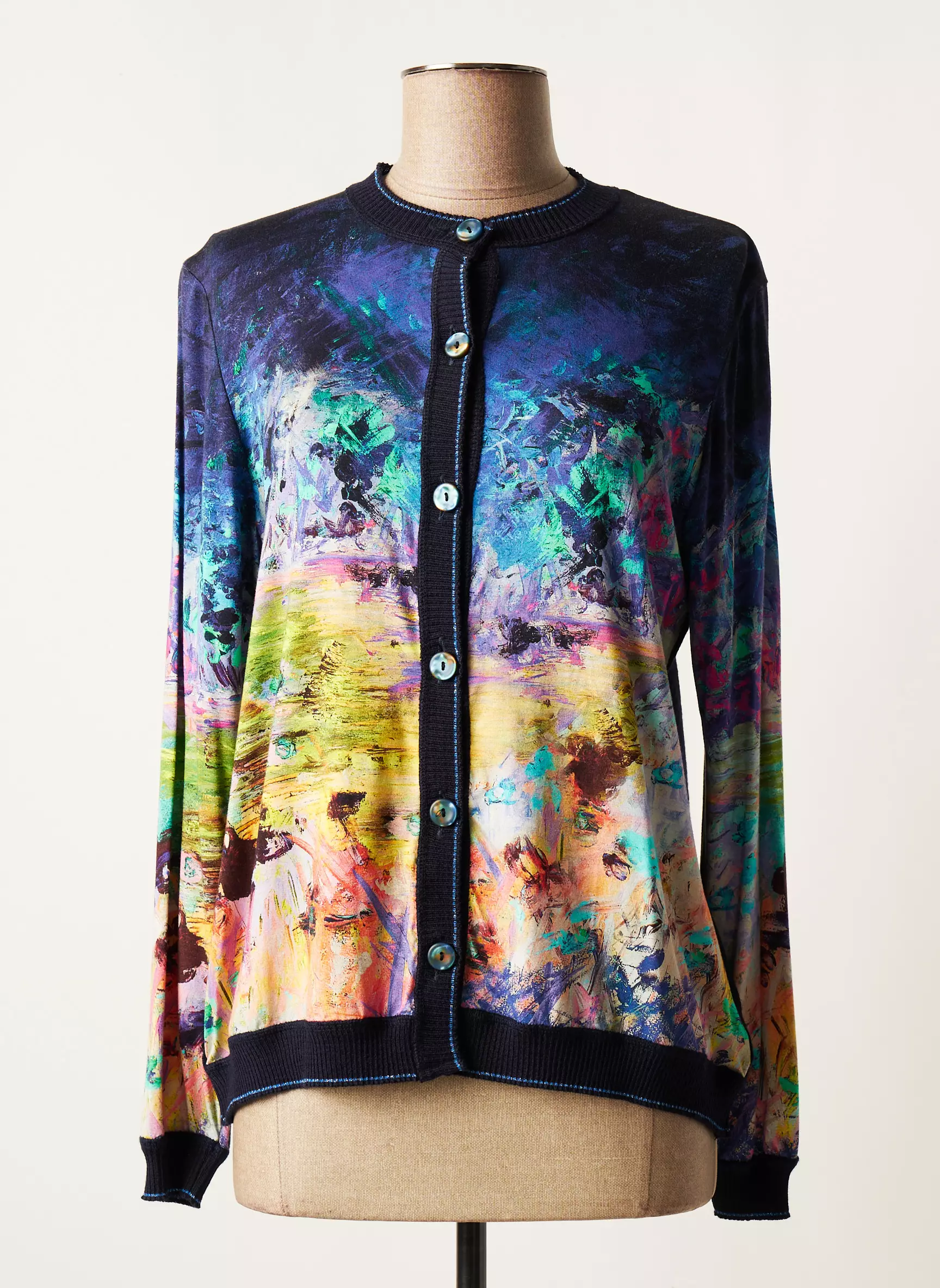 Saint Charles Cardigans Femme couleur bleu