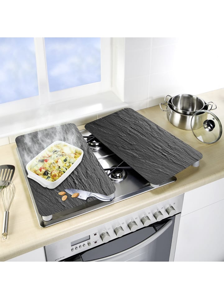 Wenko XL-Herdabdeckplatte Universal Schiefer 2er Set in Mehrfarbig günstig kaufen onesize