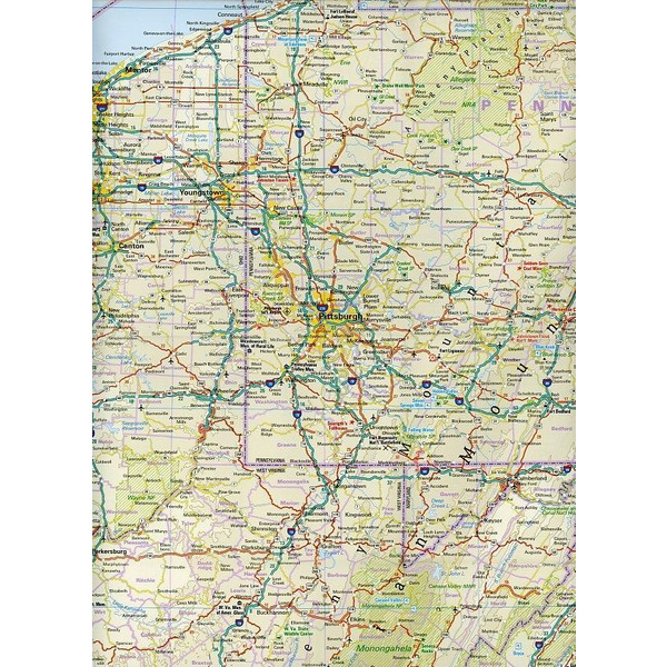 World Mapping Project USA 04. Nordost 1 : 1 250 000 - Straßenkarte