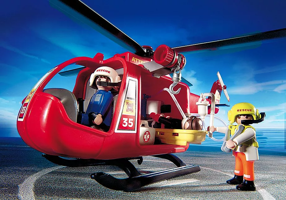 SOS-Helikopter/Rettungsboot