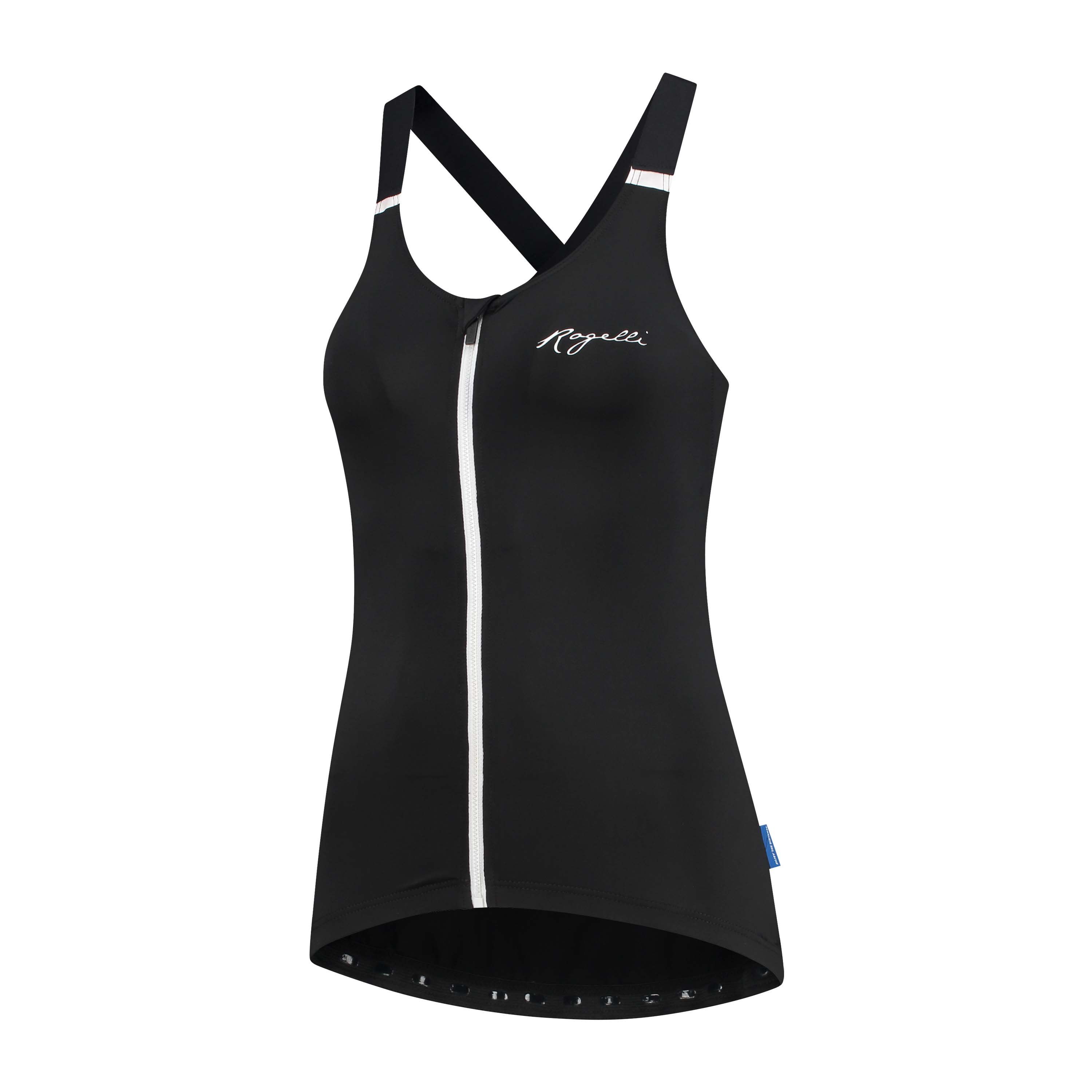 Rogelli Twist Schwarz/Weiß Damen Radtrikot Ärmellos