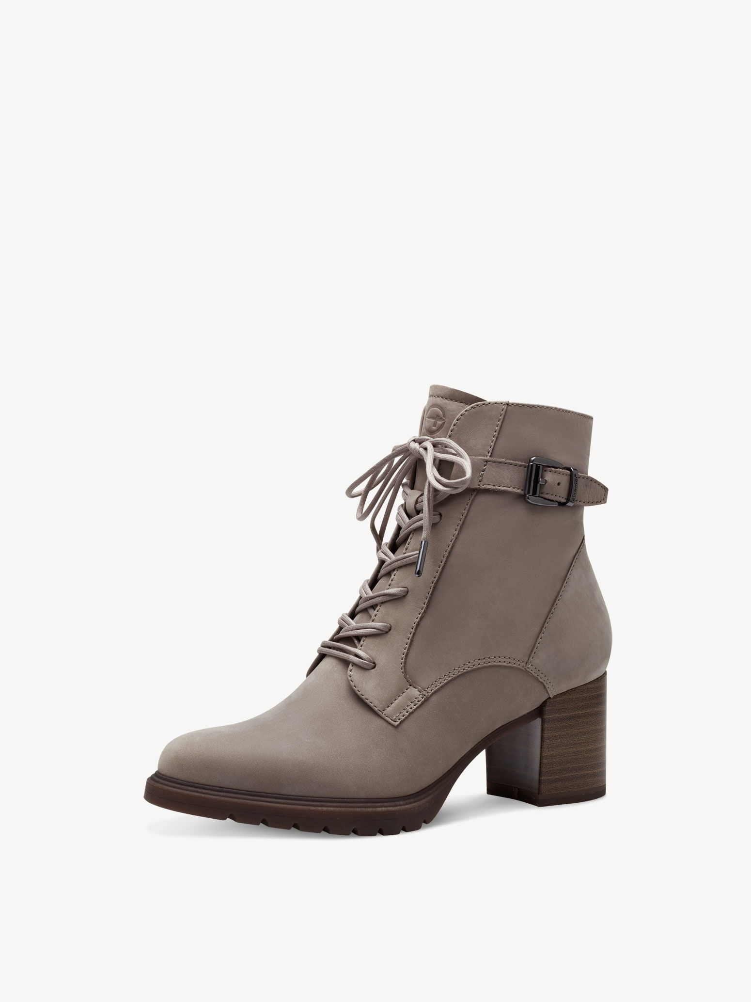 Bottine en cuir - beige