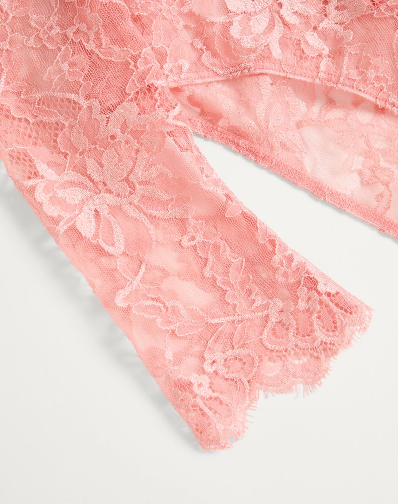 Body de renda floral
