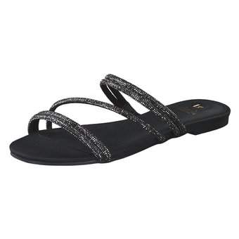 La Strada Pantolette in schwarz