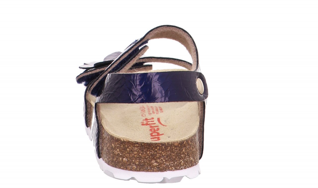 FUSSBETTPANTOFFEL - BlauSandale mit Klettverschluss