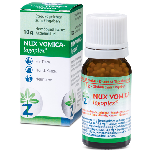 NUX VOMICA-LOGOPLEX Globuli vet.  10 g  Globuli
