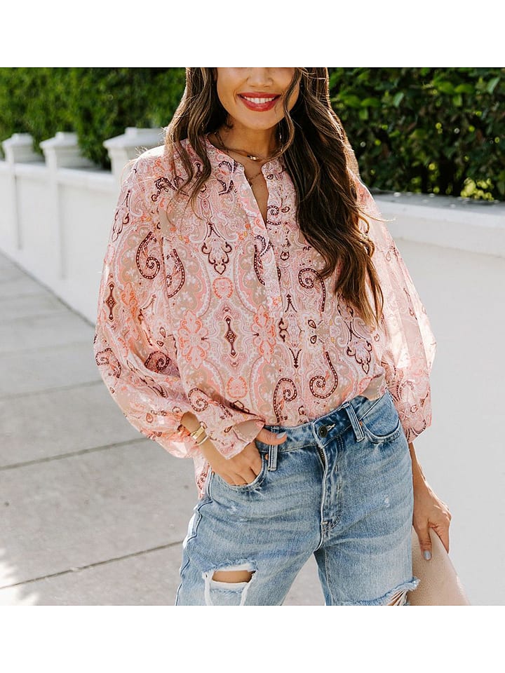 Milan Kiss Bluse in Rosa günstig kaufen