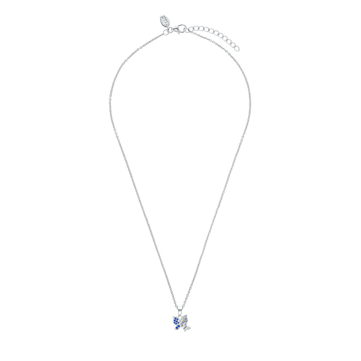 Kette mit Anhänger für Mädchen, 925 Sterling Silber, Zirkonia synth. | Schmetterling Halsketten für Mädchen