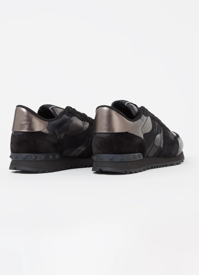 Valentino Garavani bőr Rockrunner cipő velúr részletekkel