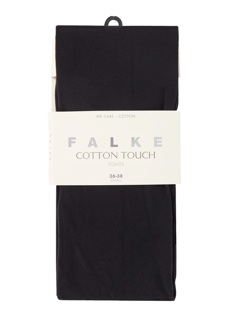 Meias-calças Falke Cotton Touch feitas com mistura de algodão orgânico.
