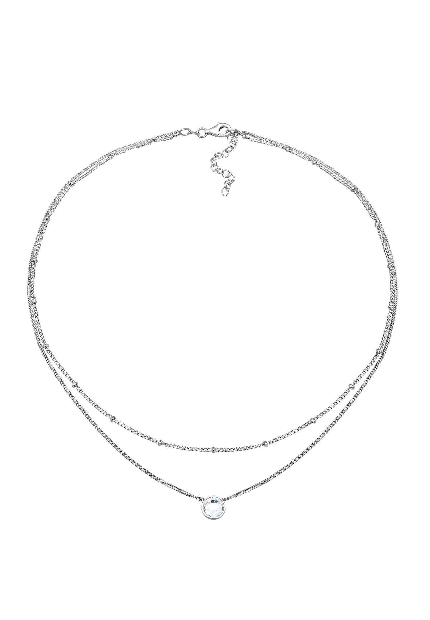 Collana girocollo da donna Elli con perline di cristallo in argento sterling 925