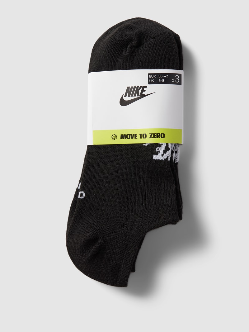 Sneakersocken mit Label-Detail in schwarz