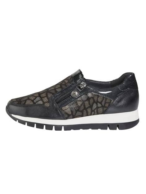 Slipper mit seitlichem Reißverschluss