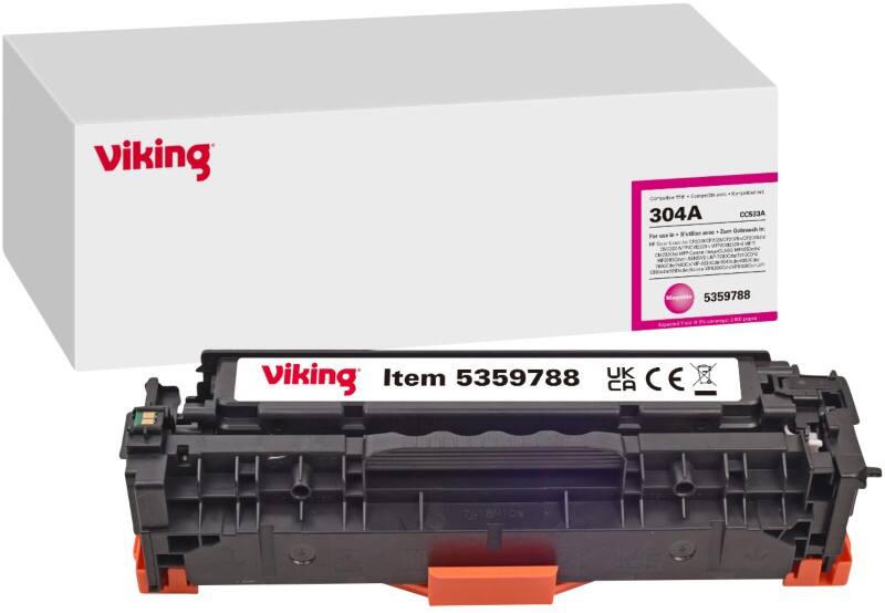 Viking 304A Kompatibel HP Tonerkartusche CC533A Magenta