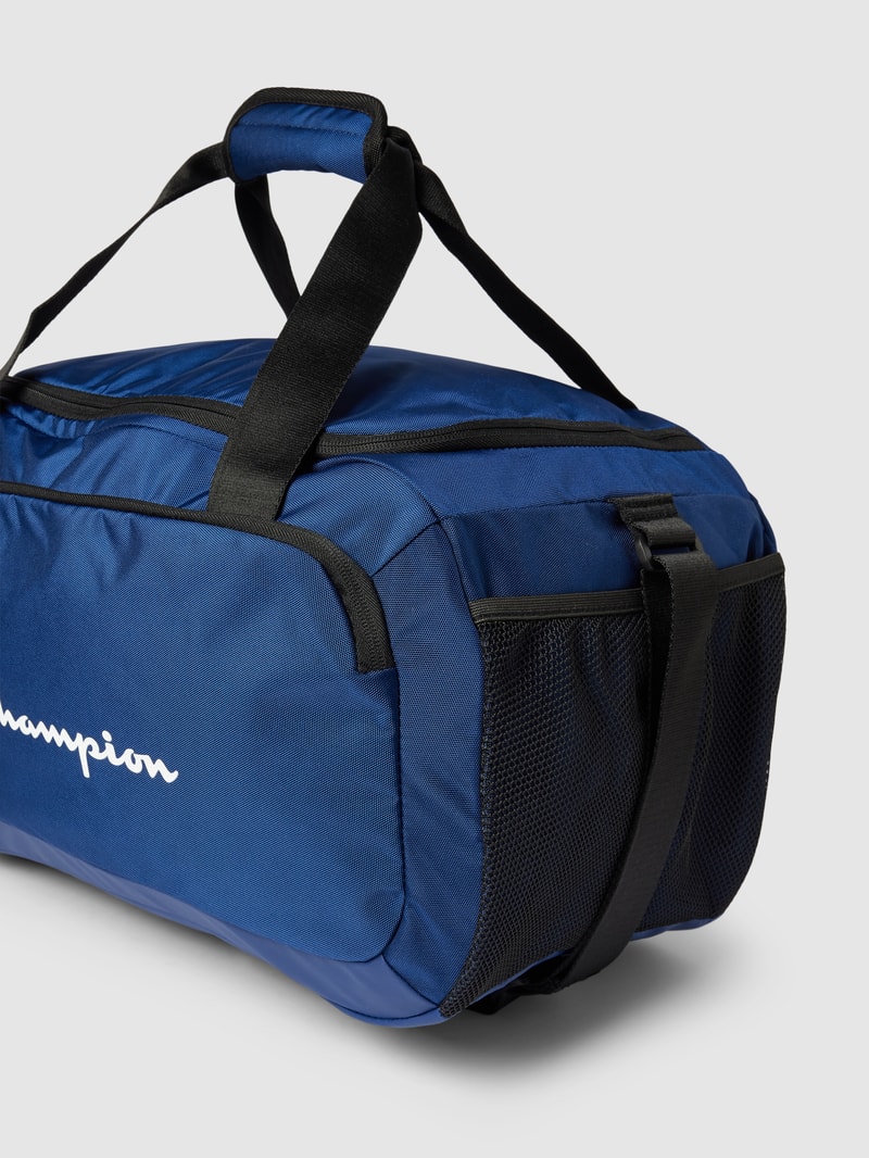 Weekender mit Label-Print in marineblau