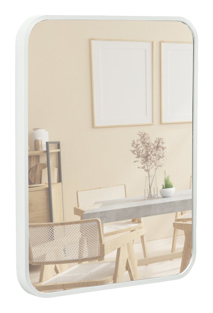Terra Home Wandspiegel (inklusive Schrauben und Dübel), Badezimmerspiegel Flurspiegel Spiegel 40x50 weiß