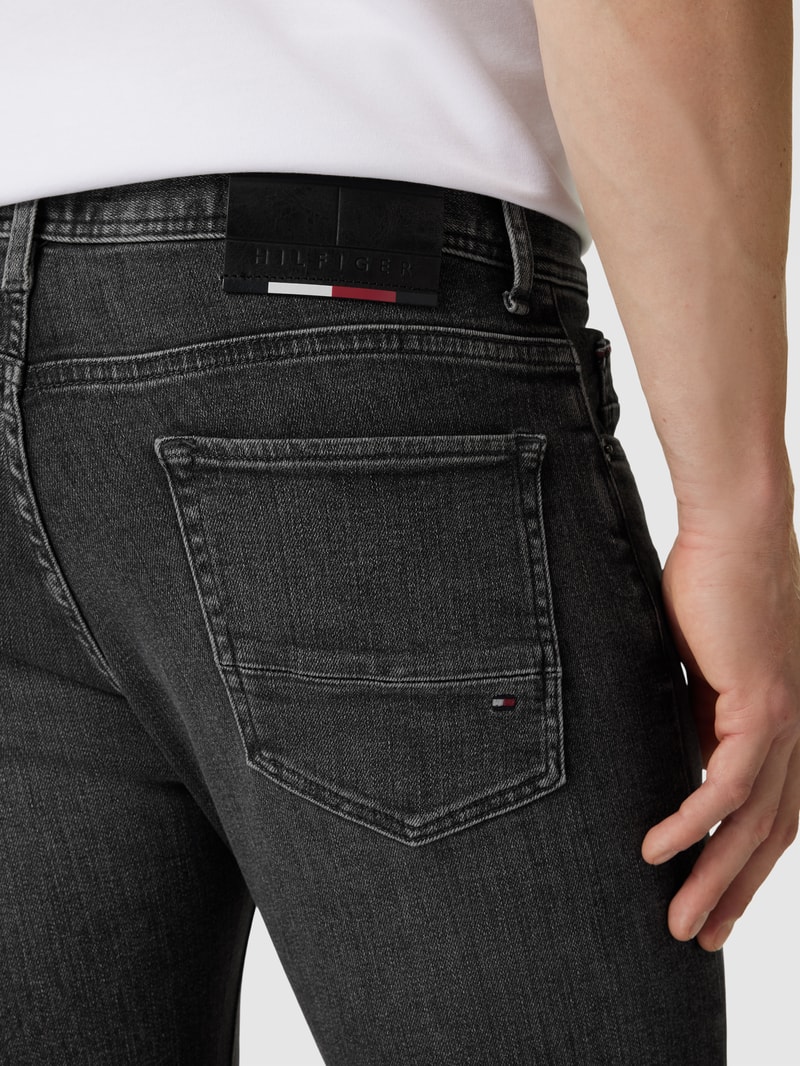 Slim Fit Jeans im 5-Pocket-Design Modell 'BLEECKER' in dunkelgrau