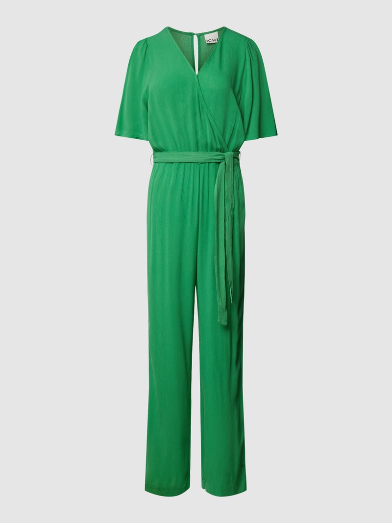 Jumpsuit mit V-Ausschnitt Modell 'Marrakech' in grün