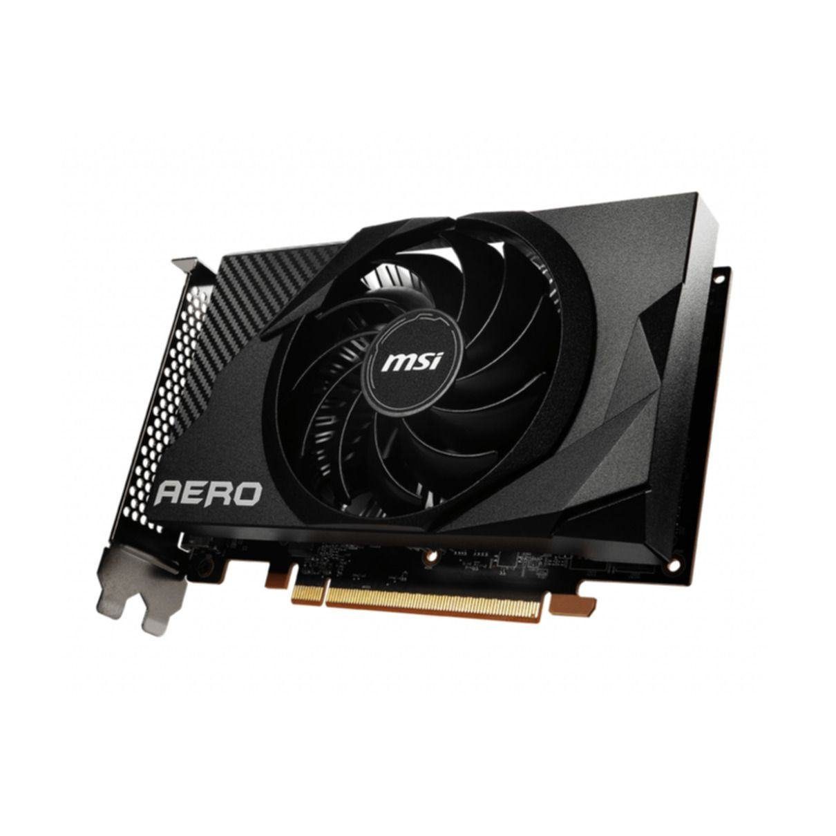 MSI Radeon RX 6400 Radeon RX 6400 AERO ITX 4G Grafikkarte (4 GB, GDDR6)