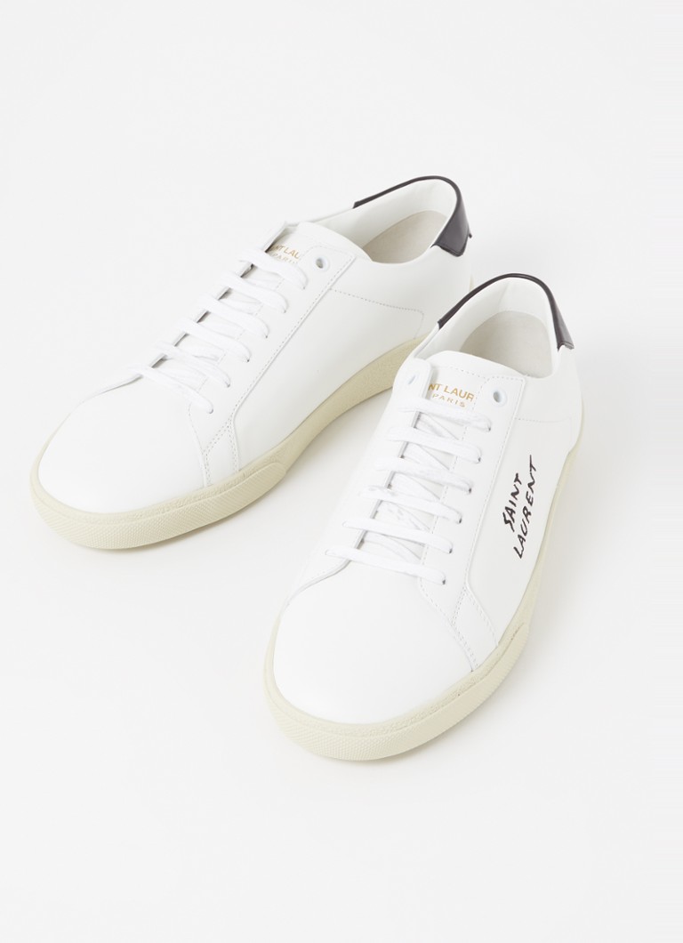 Sneakers Saint Laurent Signa in pelle con logo ricamato