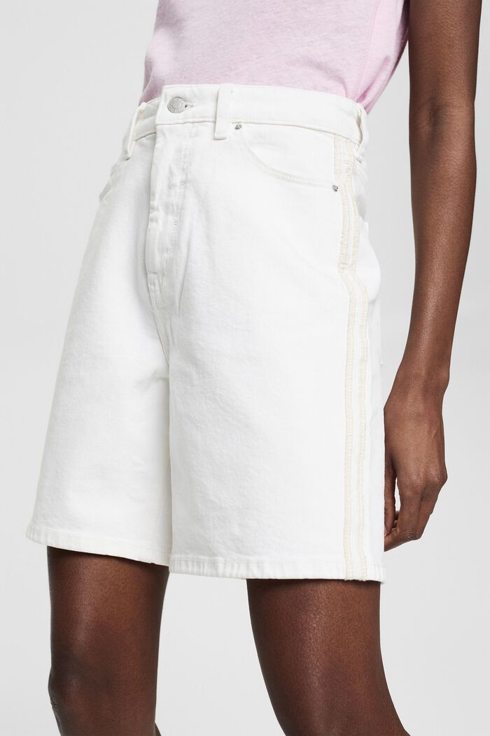 Denim-Shorts mit hohem Bund