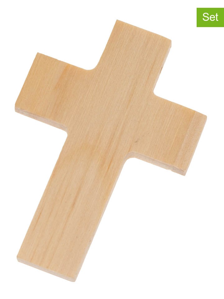 SUNNYSUE 10er-Set: Holzkreuz in Natur günstig kaufen onesize