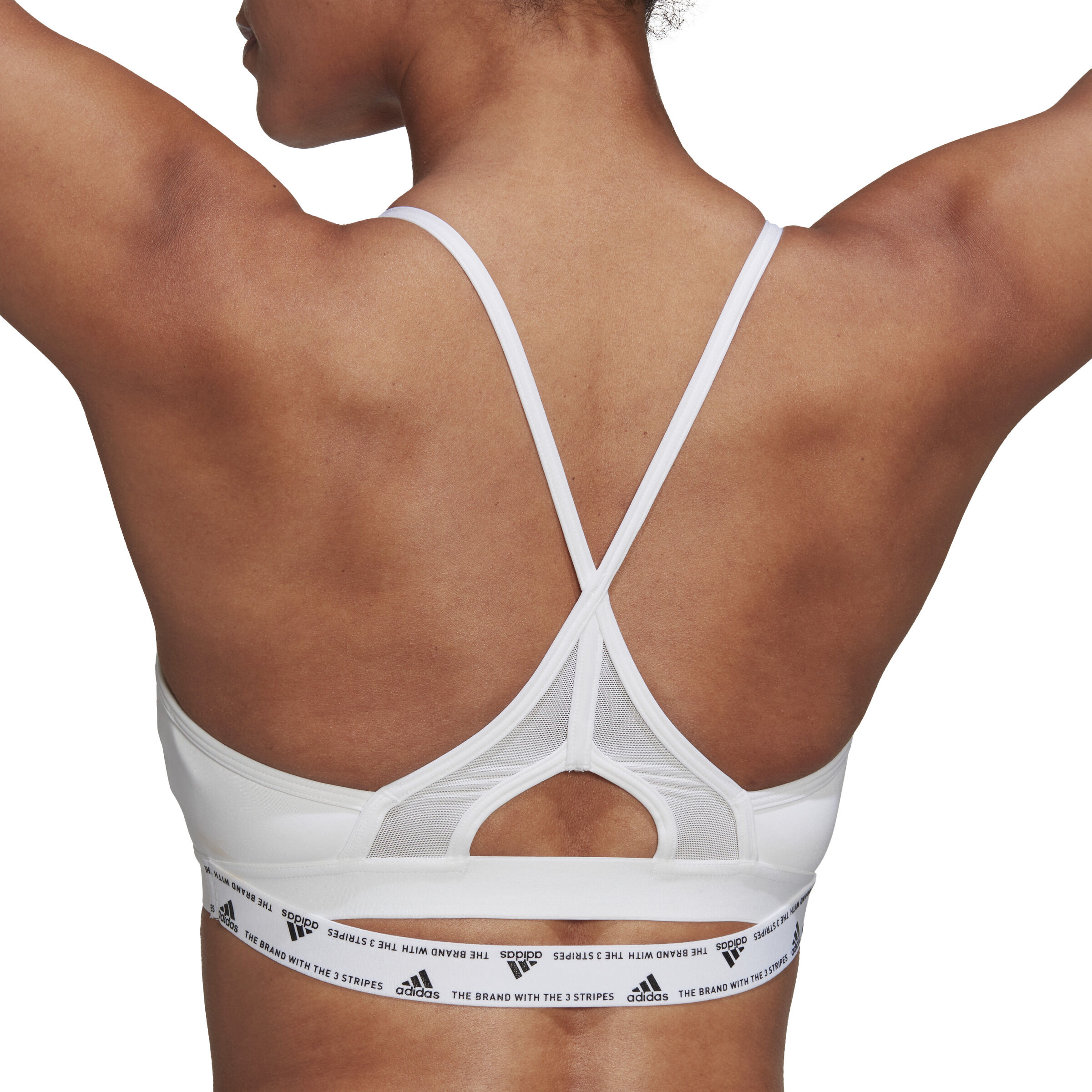Aeroreact Low-Support Padded Sport-BH Damen - Weiß