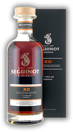 Seguinot X.O. Premier Cru de Cognac Grande Champagne Apotheker Flasche Seguinot X.O. Premier Cru de Cognac Grande Champagne Apotheker Flasche Ein edler Cognac in edler Karaffe. 0,7	 Liter - Vol 40%