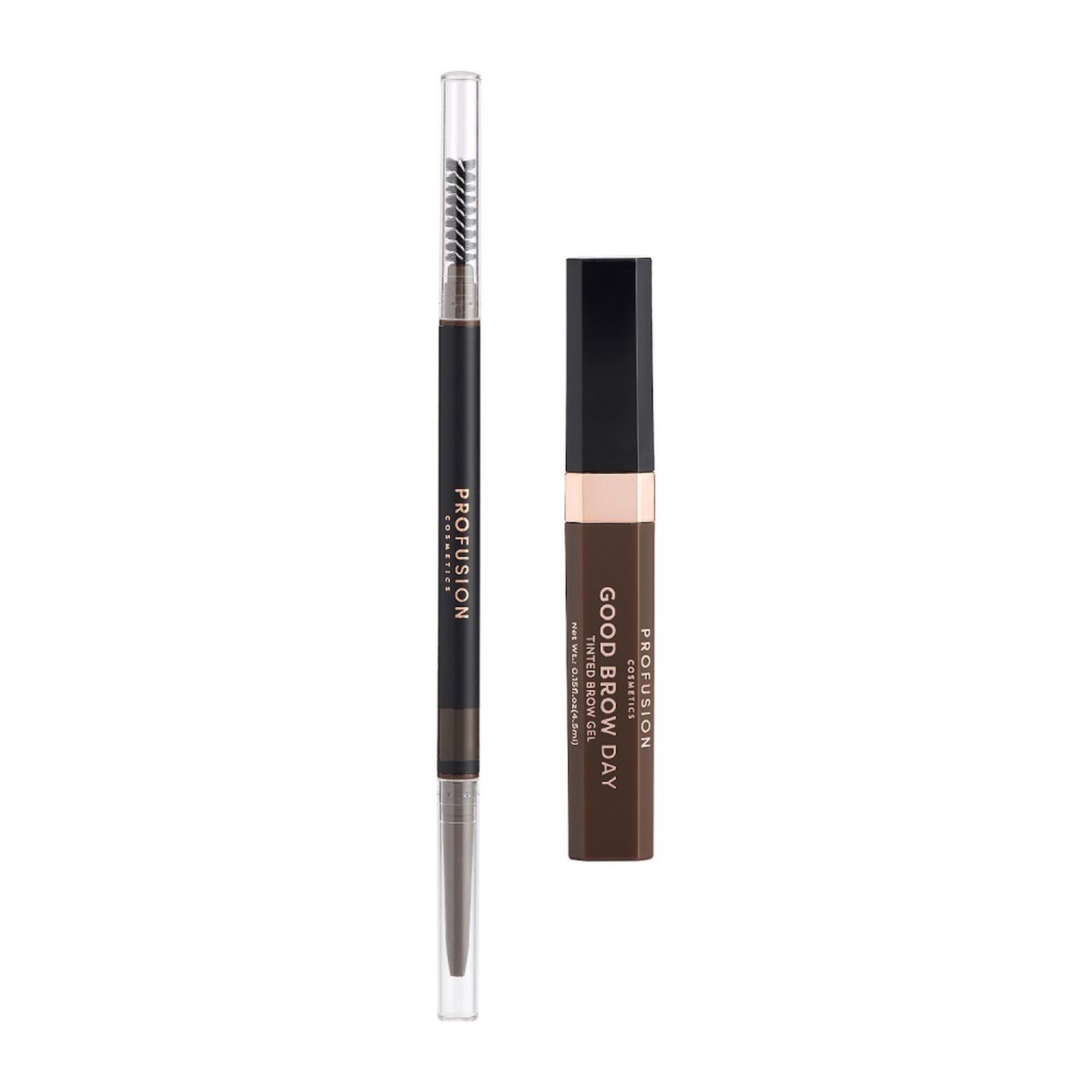 Profusion Cosmetics Sourcils Chatain Foncé Kit Crayon + Gel Teinté Waterproof