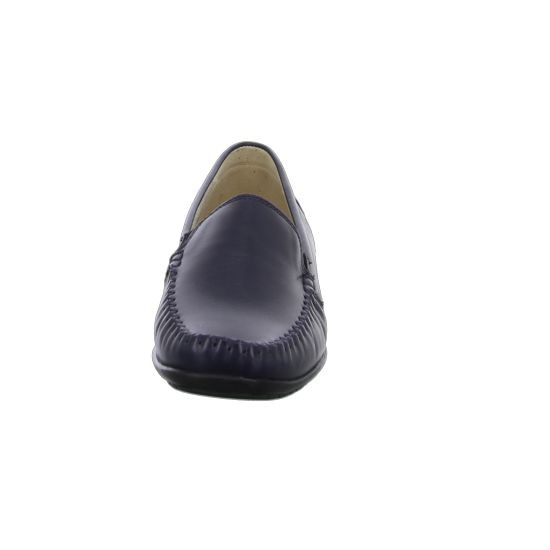 SIOUX Mokassins blau Slipper bequem