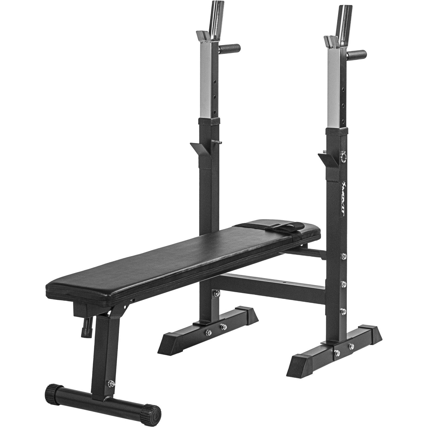 MOVIT Hantelbank Movit® Hantelbank, verstellbare Langhantelablage, (1-tlg), Dip-Station, faltbar, Heim-Trainingsgerät Home-Gym Kraftstation