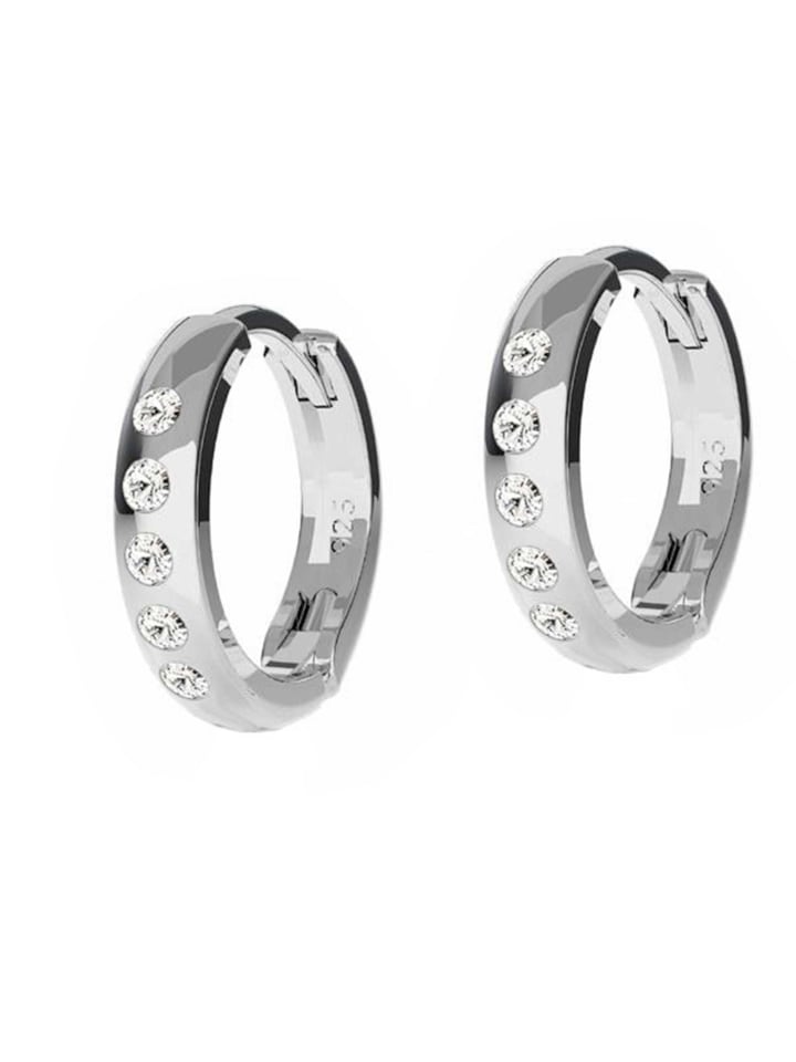 schmuck23 Gold Creolen 925 Silber 0,3 cm x 1,2 cm günstig kaufen onesize