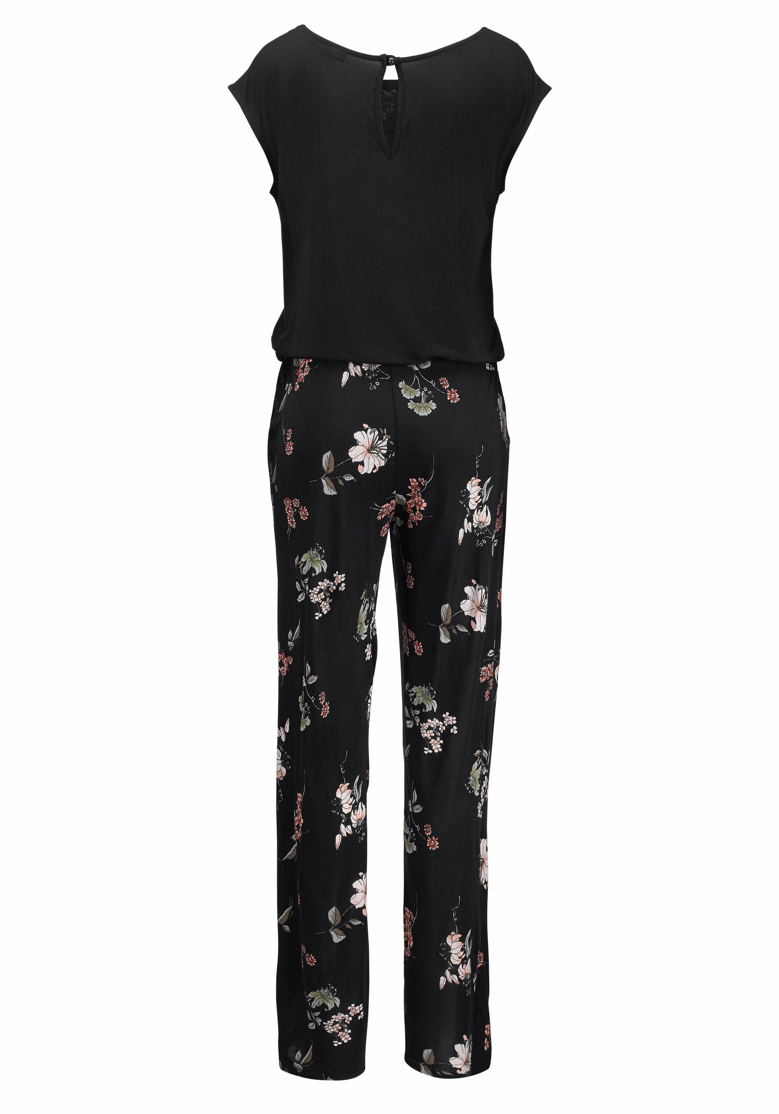 LASCANA Overall mit weitem Bein