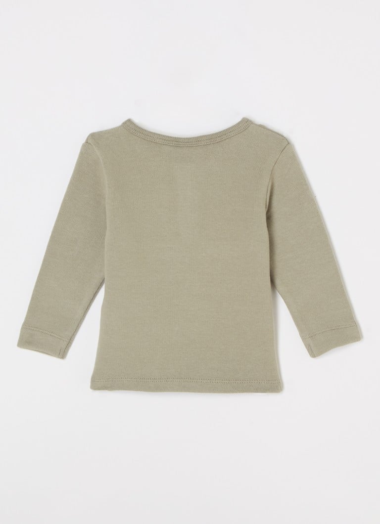 Tricou cu mânecă lungă din bumbac organic Lil' Atelier NBMThoro