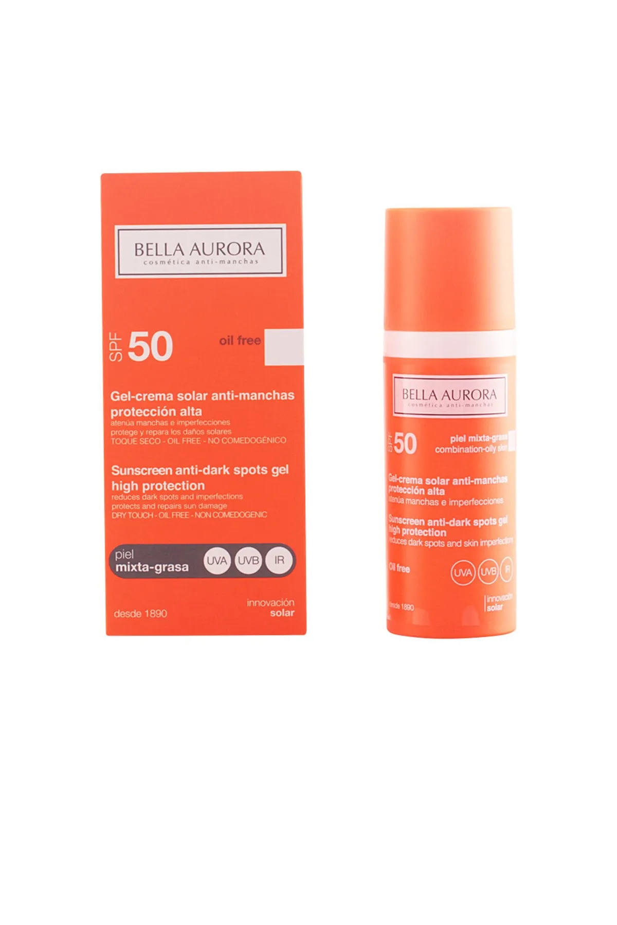 Bella Aurora  Solar Gel Gegen Dunkle Flecken Gemischtölig Spf50 Bella Aurora 50 ml