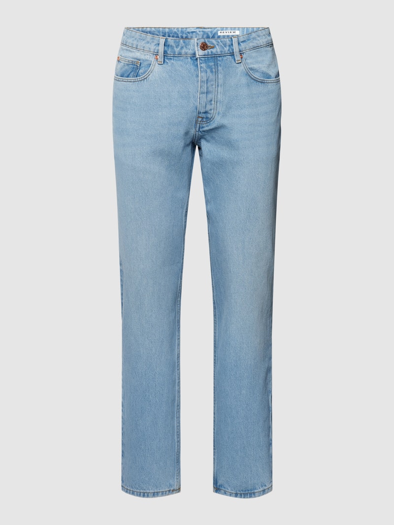 Mid Rise Jeans im Slim Fit in hellblau