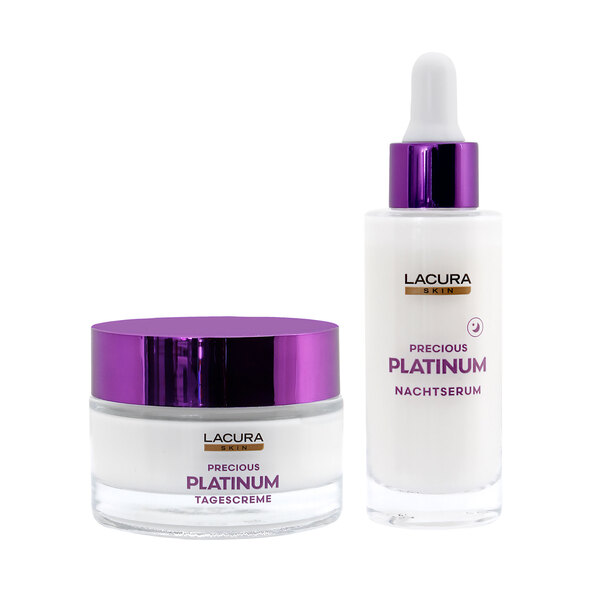 Platinum Serie Tagescreme + Nachtserum (1 x 50 ml / 1 x 30 ml = 80 ml)