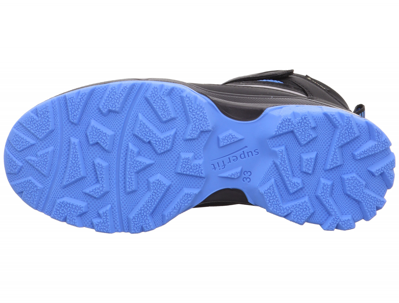JUPITER - Schwarz/Hellblau Boots mit Klettverschluss