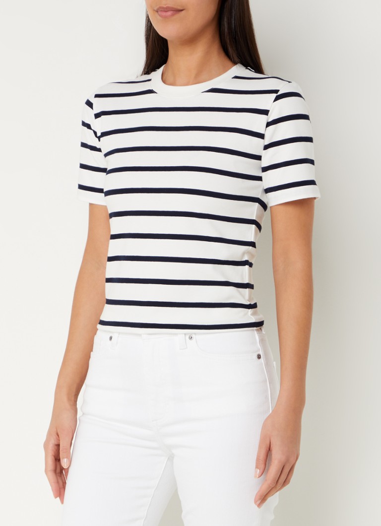 Tricou French Connection Rallye cu imprimeu în dungi